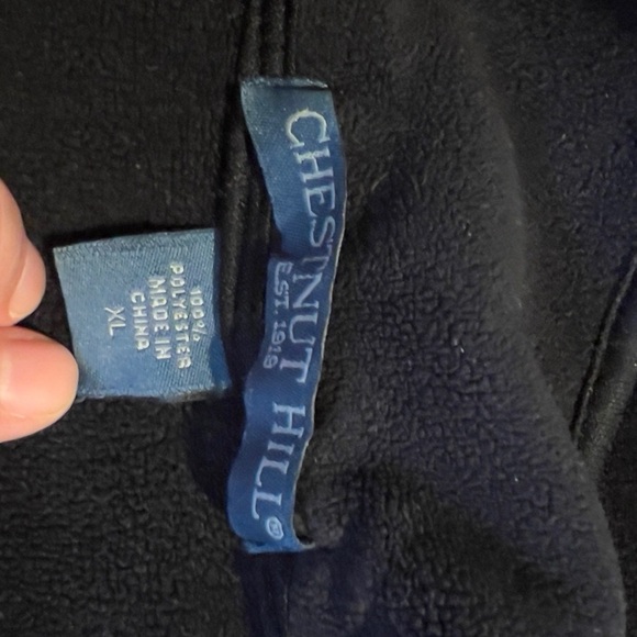 Chestnut Hill Est 1919 Long Sleeve 1/4 Zip Fleece Pullover L26 51825 - Picture 3 of 4